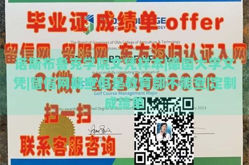 诺斯布鲁克学院文凭样本|德国大学文凭|留信网能查但是教育部不能查|定制成绩单